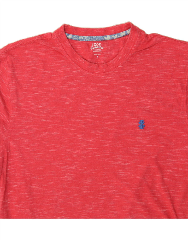 IZOD Mens T-Shirt Top Medium Red Flecked Cotton Vintage Izod and Second-Hand Izod from Messina Hembry 