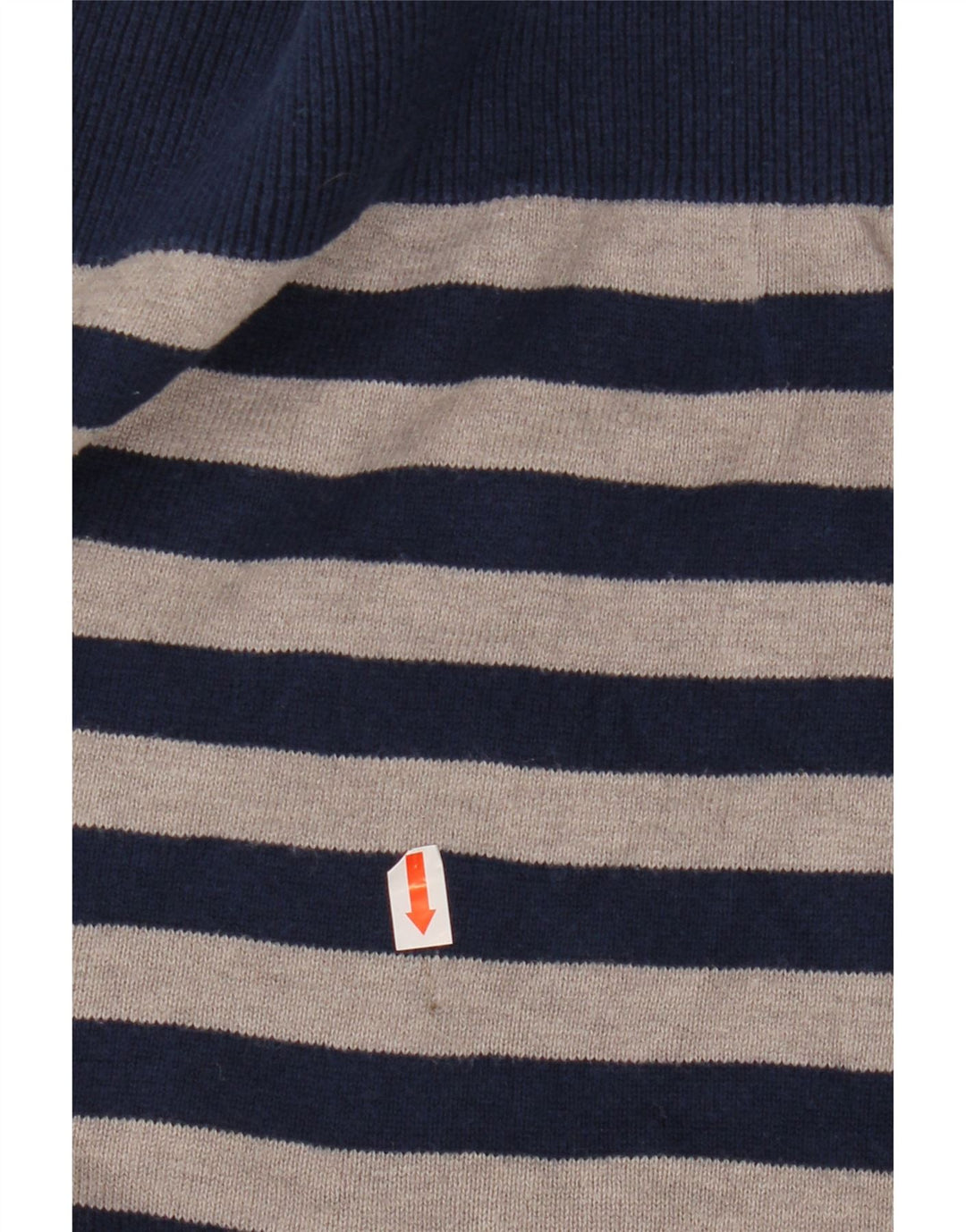 ADIDAS Herre V-hals sweater lille marineblå stribet bomuld