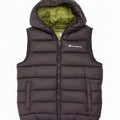 Champion drenge hætte polstret Gilet 11-12 år stor sort polyester