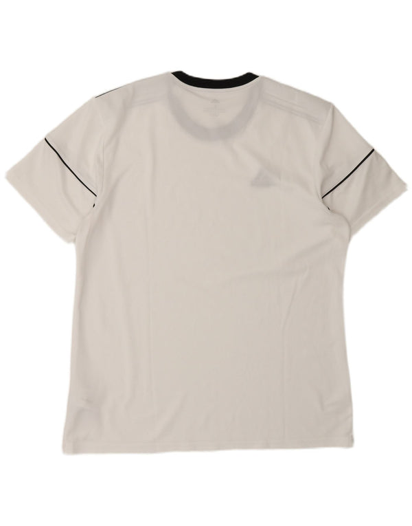 Adidas Herre Climalite T-Shirt Top Stor Hvid Polyester