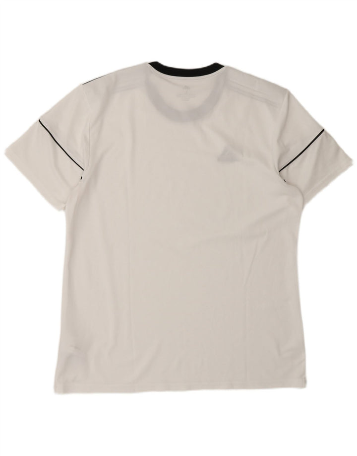 Adidas Herre Climalite T-Shirt Top Stor Hvid Polyester