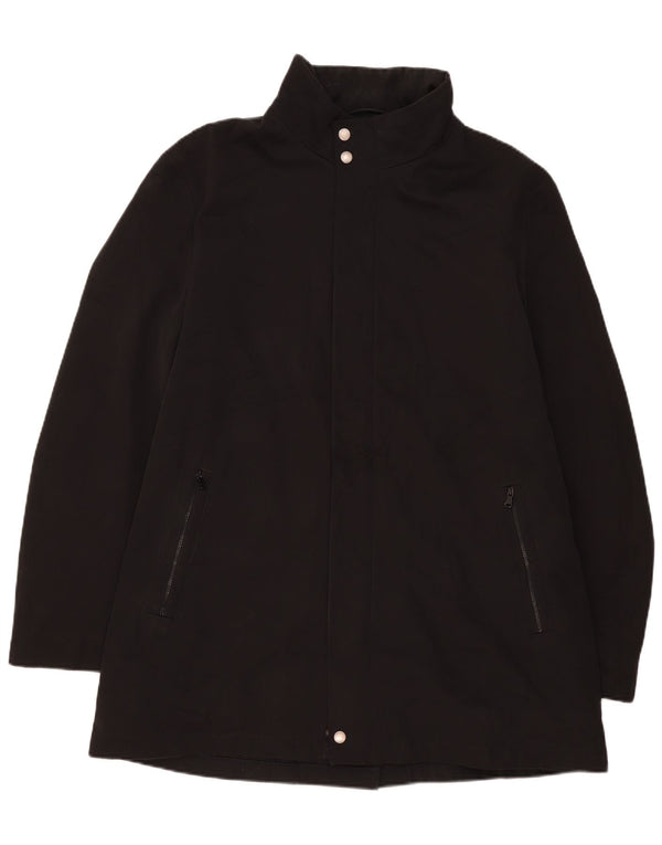 Hugo Boss Herre Overfrakke EU 56 3XL Sort Polyester