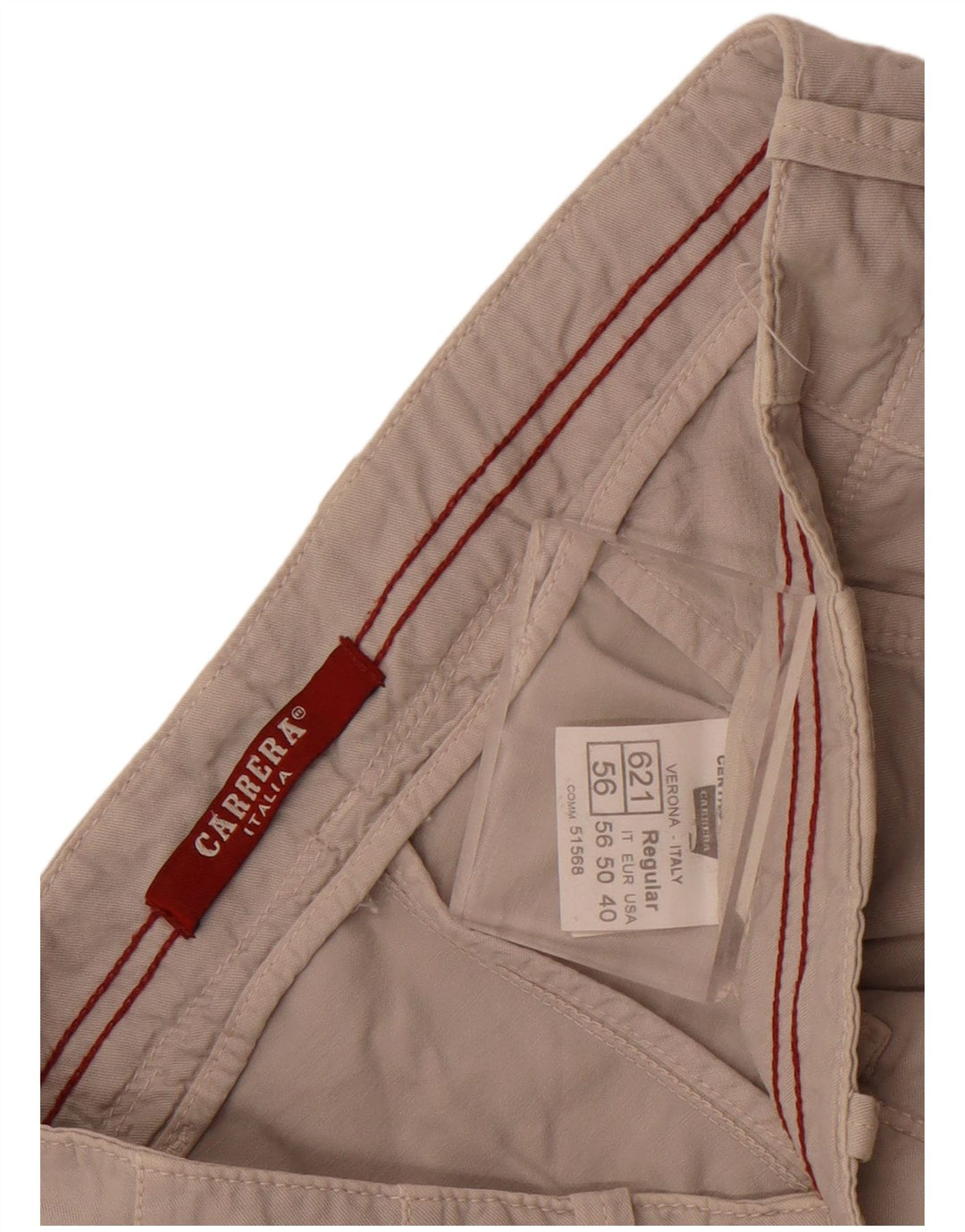 Carrera Herre Chino Shorts IT 56 3XL W38 Grå Bomuld