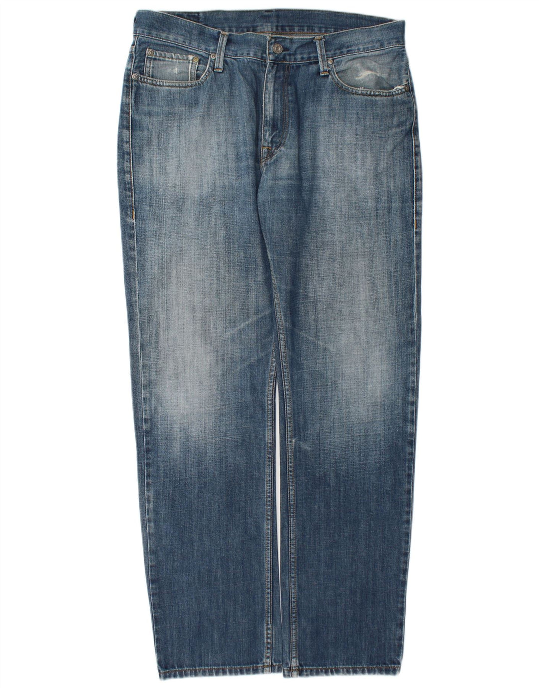 Casucci Straight Jeans til mænd W38 L32 Blå Bomuld