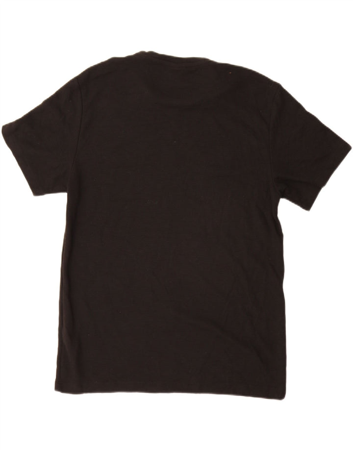 ZARA Herre T-Shirt Top Stor Sort Polyester