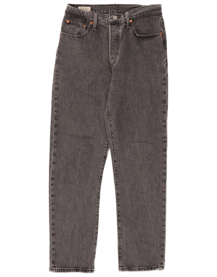 Levi's Dame 501 Straight Jeans W29 L28 Grå Bomuld