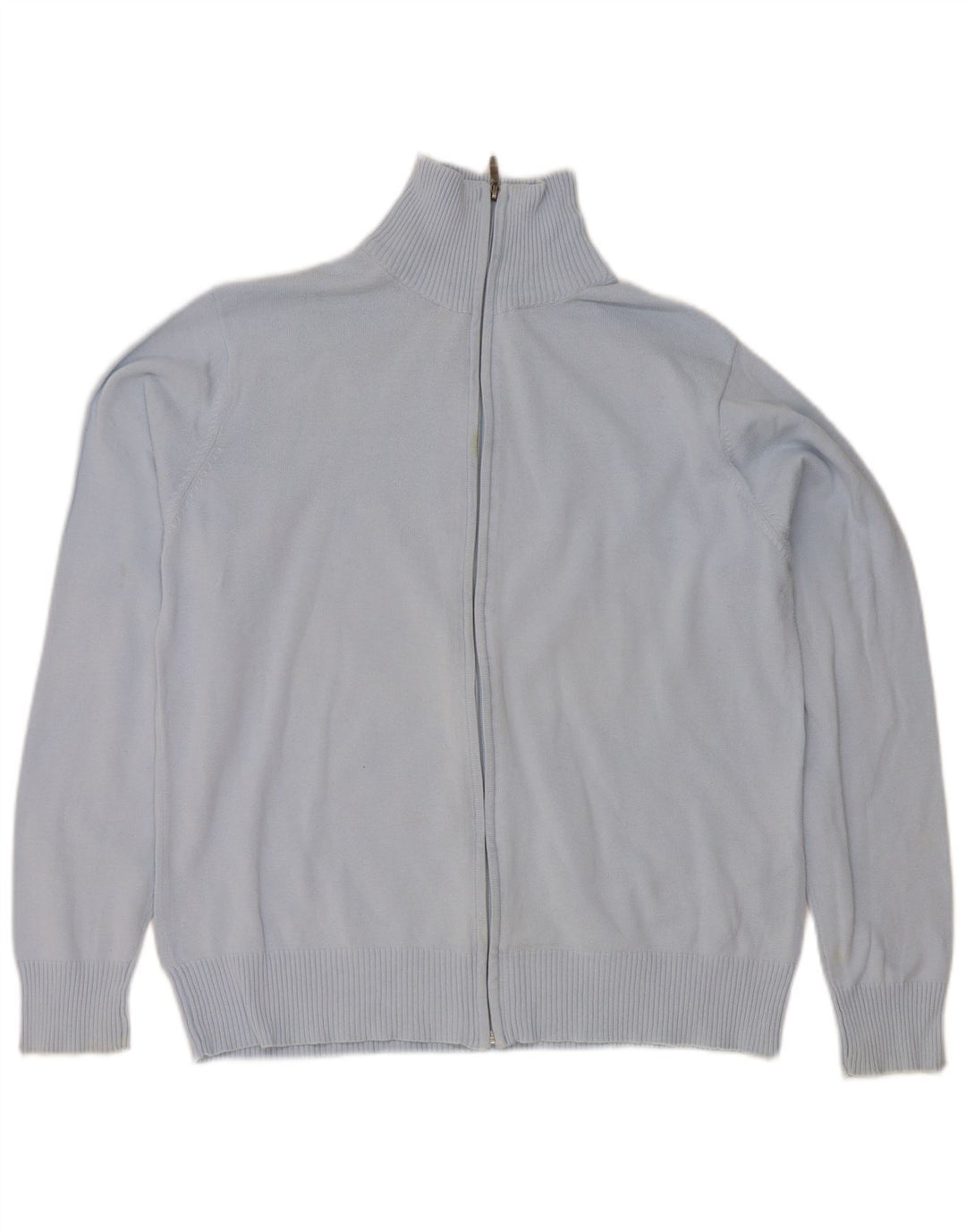 Zara Herre Cardigan Sweater Stor Blå Bomuld