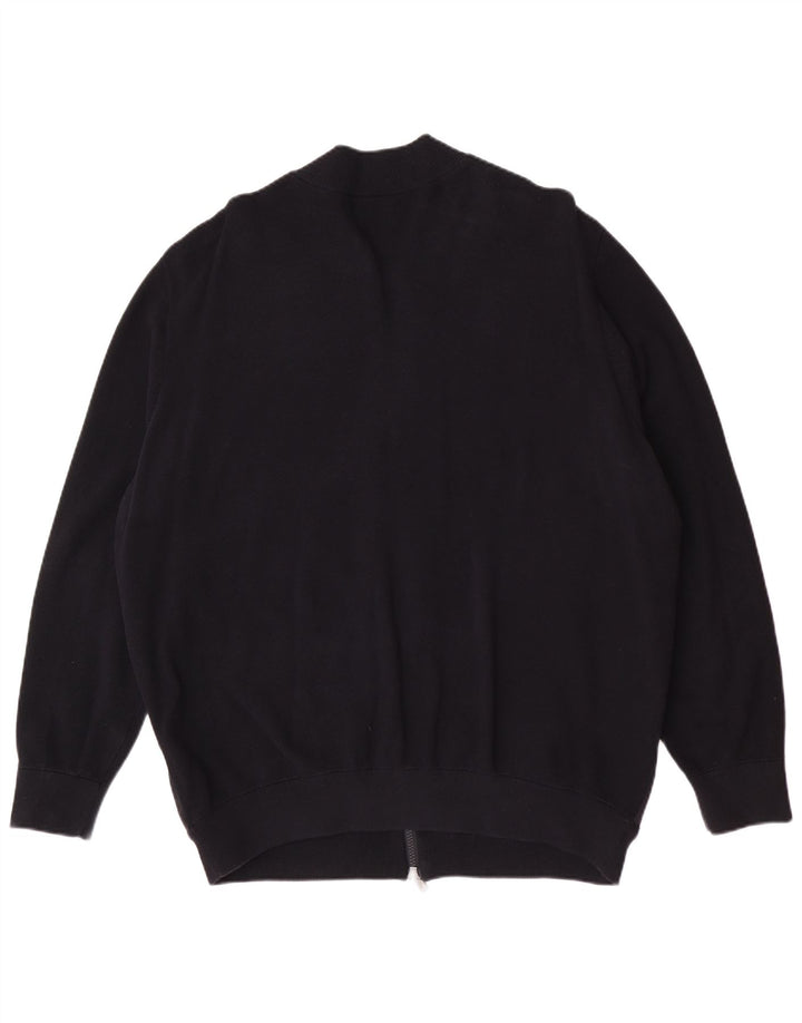 Massimo Dutti Herre Bomber Jacket UK 42 XL Sort Bomuld