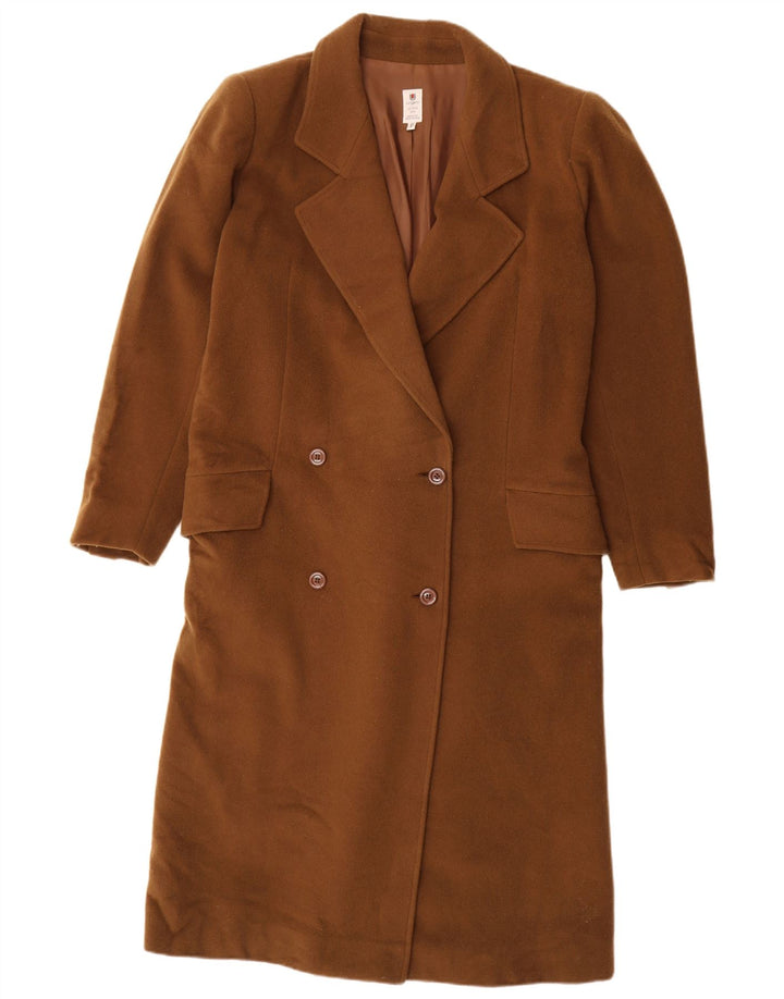 Ungaro Dobbeltradet Frakke IT 42 Medium Brun Virgin Wool