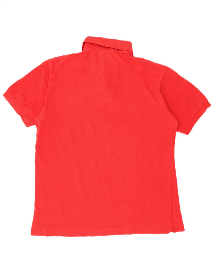 Lacoste herre poloshirt størrelse 4 Medium rød bomuld