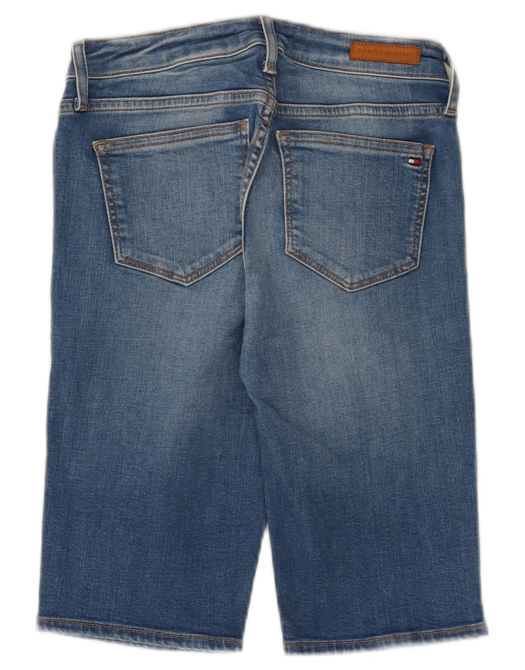 Tommy Hilfiger Slim Denim Shorts til kvinder W25 XS Blå