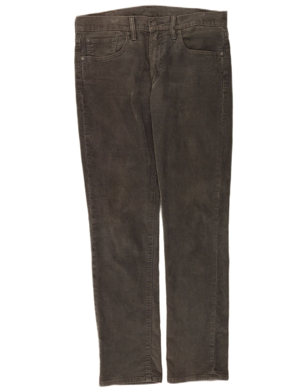 Levi's Mens 511 Slim Corduroy Trousers W32 L32 Grey