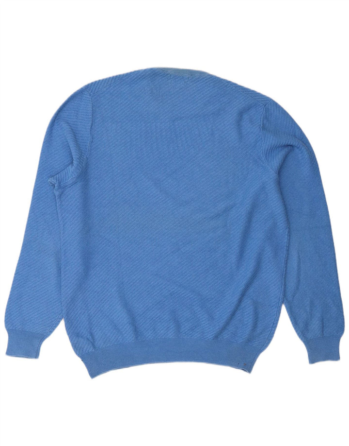 Massimo Dutti Herre sweater med rund hals XL blå bomuld