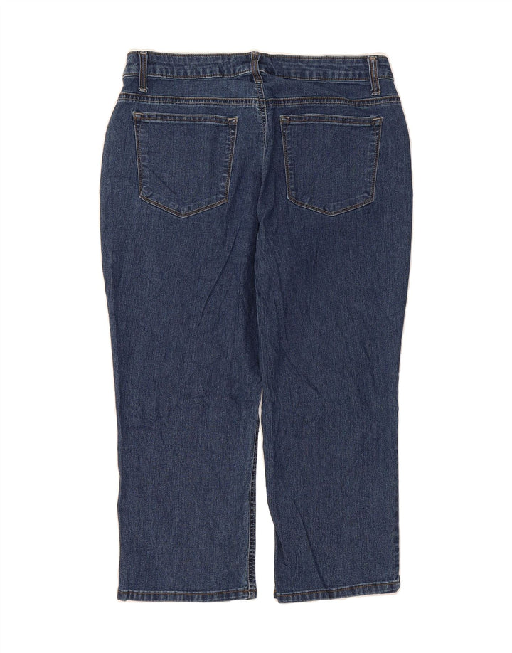 LEE Womens Riders Mid Rise Capri Jeans W32 L20 Blue Cotton Vintage Lee and Second-Hand Lee from Messina Hembry 