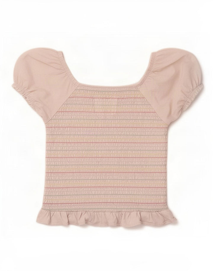 Levi's Girls Off Shoulders Bluse Top 10-11 år Mellem hvid stribet