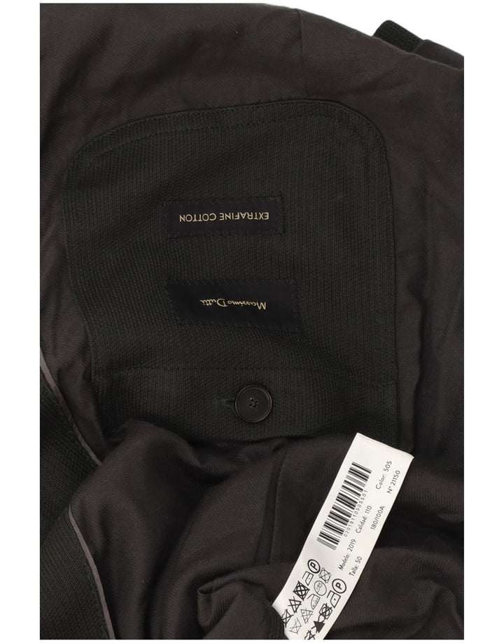 MASSIMO DUTTI Herre 3-knaps blazerjakke IT 50 Medium Grå Bomuld