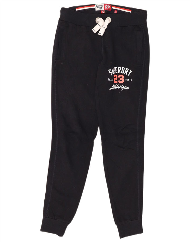 SUPERDRY Grafisk træningsdragt til kvinder Joggers UK 10 Small Navy Blue