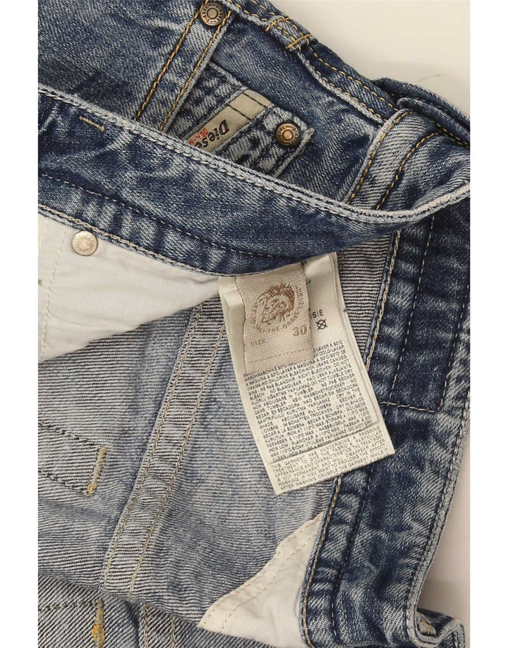 Diesel Herre Distressed Slim Jeans W30 L33 Blå Bomuld
