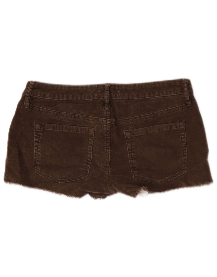 Roxy fløjlshorts til kvinder US 5 Small W28 brun bomuld