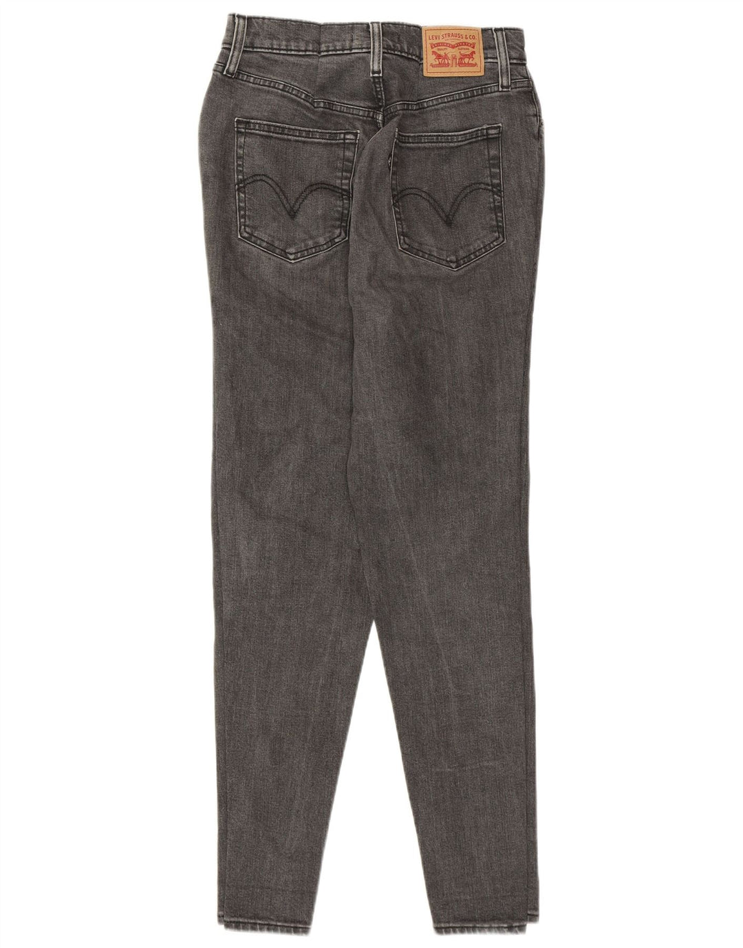 LEVI'S Dame 501 Skinny Jeans W29 L29 Grå Bomuld