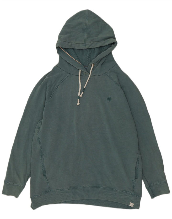 Fat Face Dame Hættetrøje UK 14 Medium Grøn Bomuld