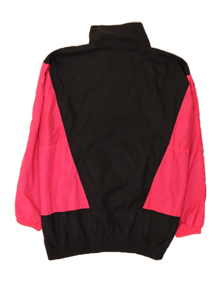VINTAGE Mens Oversized Pullover Rain Jacket UK 44 2XL Black Colourblock Vintage Vintage and Second-Hand Vintage from Messina Hembry 