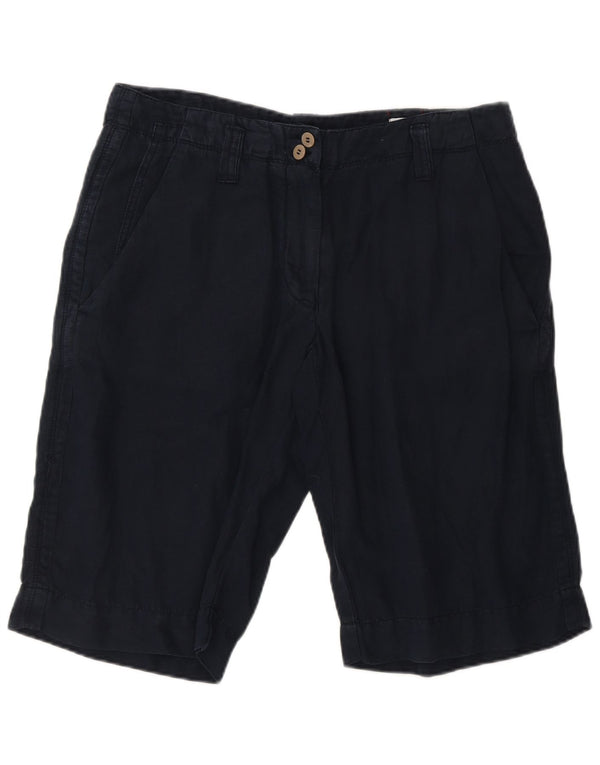 Murphy & Nye Herre Chino Shorts W33 Medium Navy Blue Linen