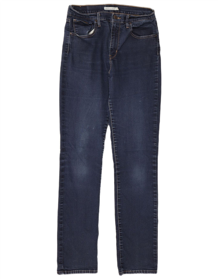 LEVI'S Dame 724 Højtaljede lige jeans W31 L32 Marineblå Bomuld