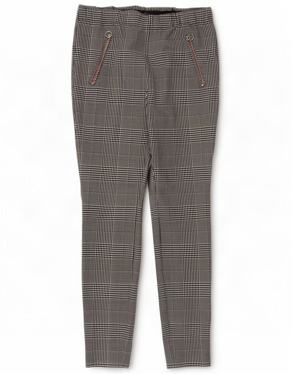 Marks & Spencer Casual Bukser til kvinder UK 12 Medium W30 L28 Grey Check