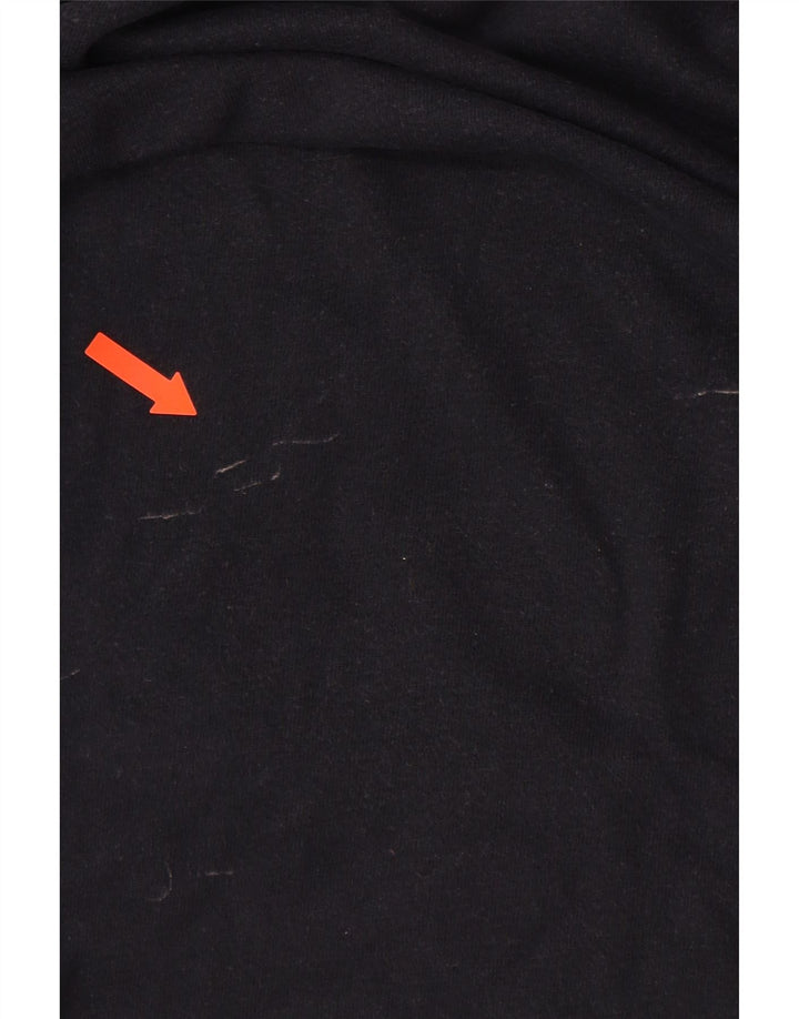 SUPERDRY Herre grafisk T-shirt Top Medium Navyblå Bomuld