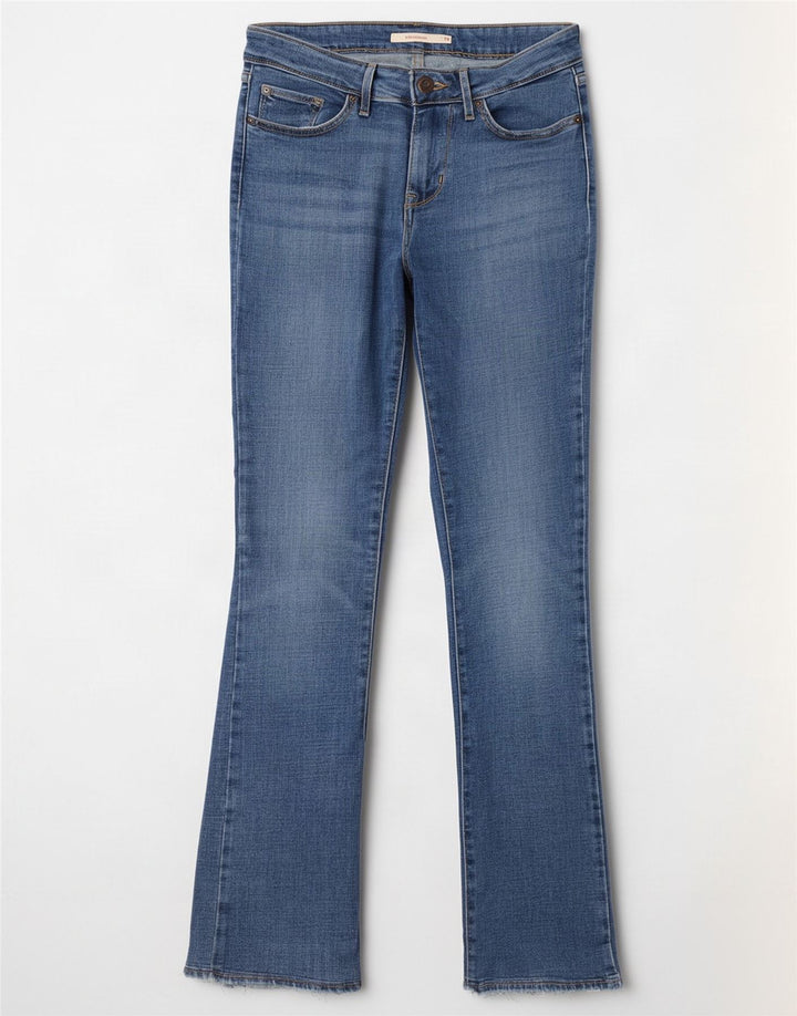 Levi's Dame 715 Bootcut Jeans W29 L32 Blå Bomuld