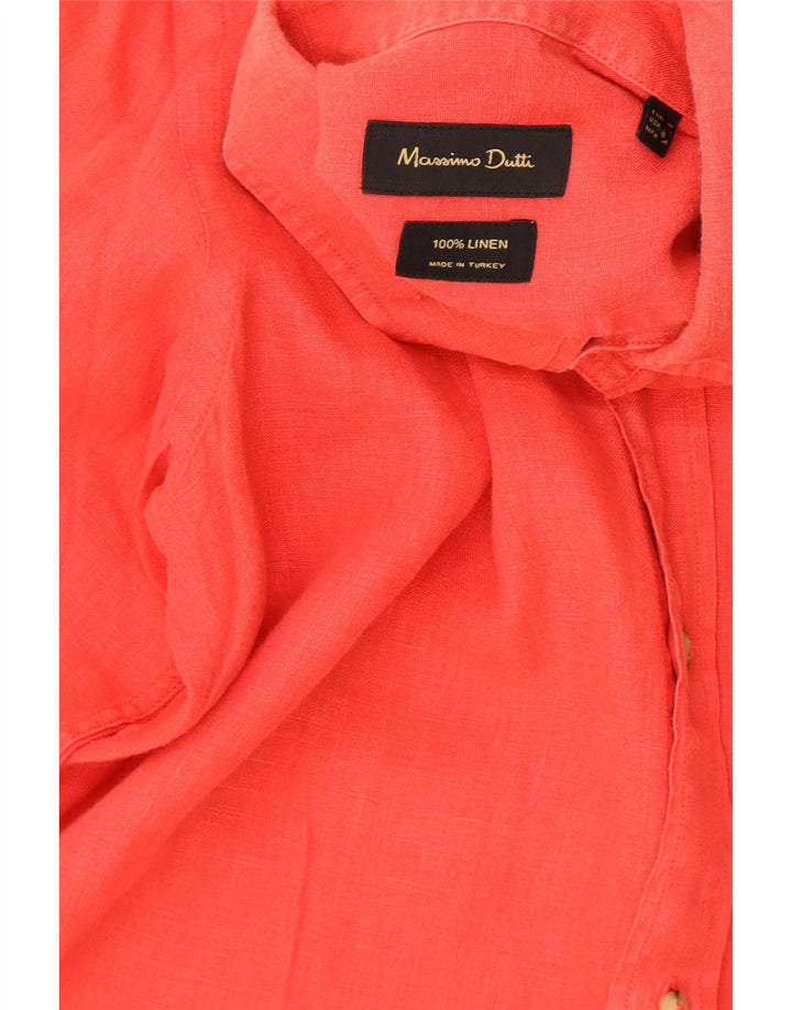 Massimo Dutti Herreskjorte Medium Rød hør