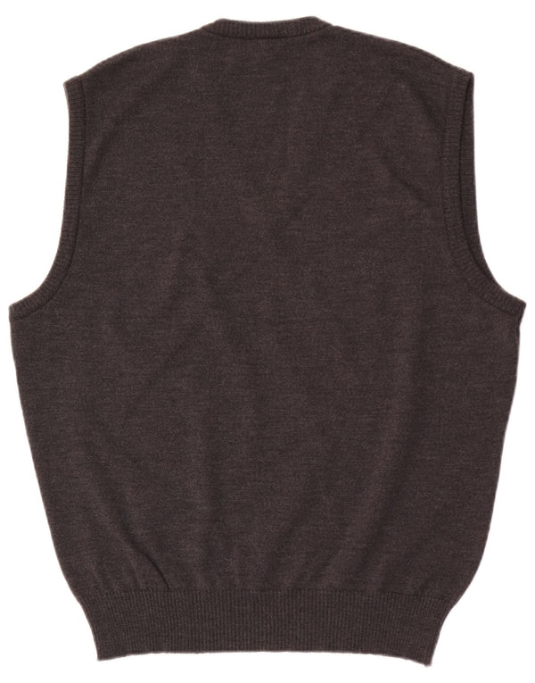 Marz Herre Vest Tank Top EU 54 Stor Grå Uld