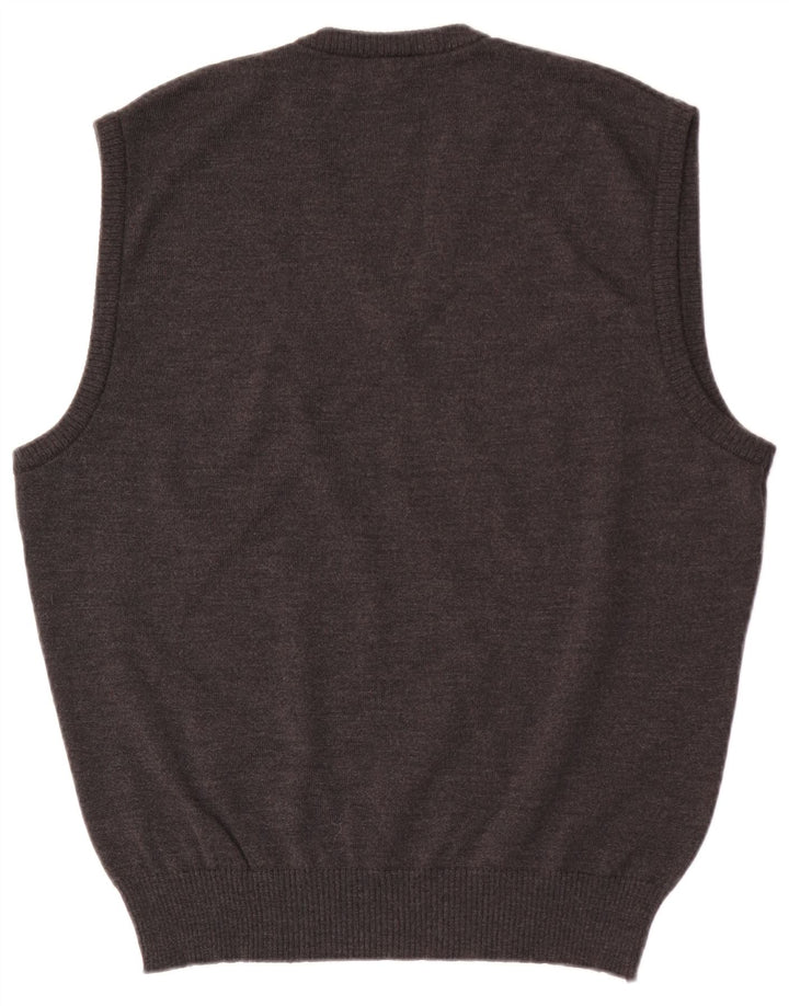Marz Herre Vest Tank Top EU 54 Stor Grå Uld