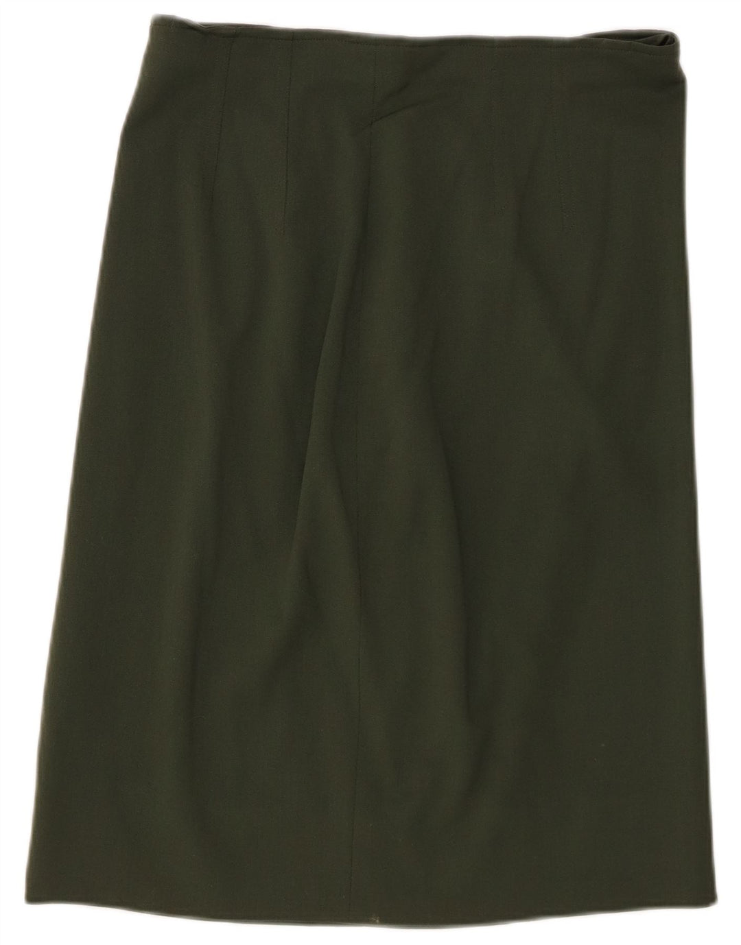 ICEBERG lige nederdel til kvinder W30 Medium Khaki Wool