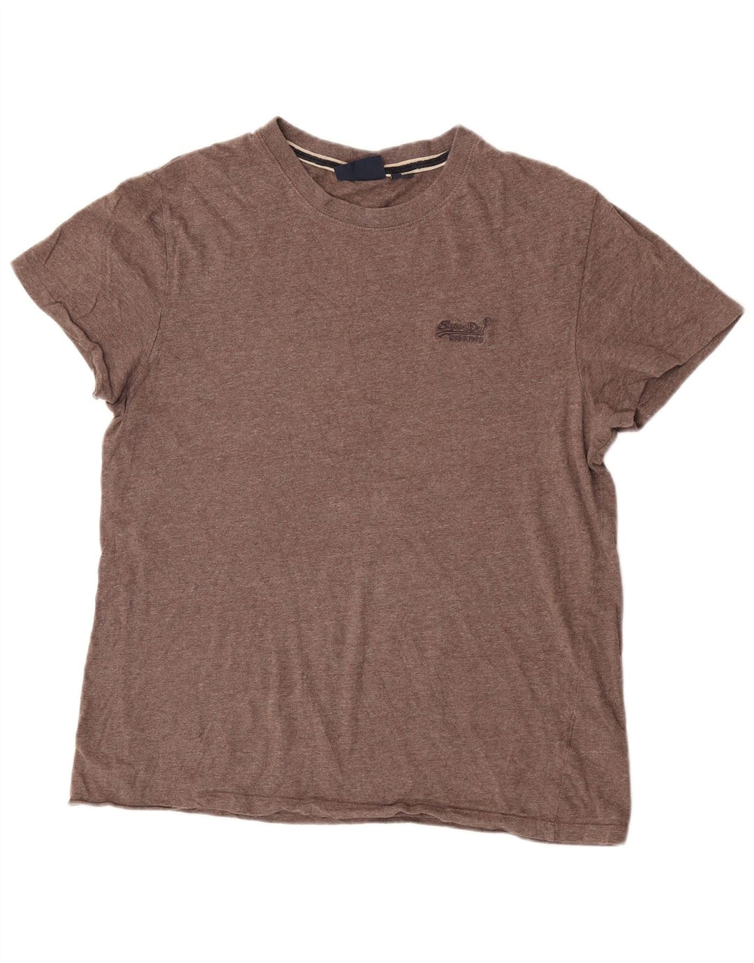 Superdry T-shirt top til mænd XL brun bomuld