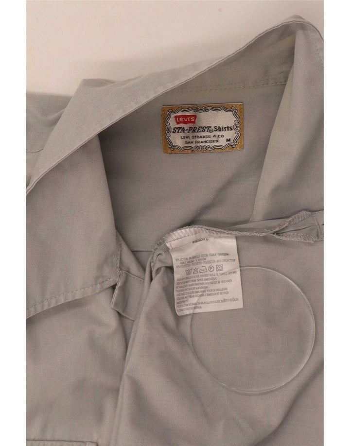 Levi's kortærmet herreskjorte mellemgrå bomuld