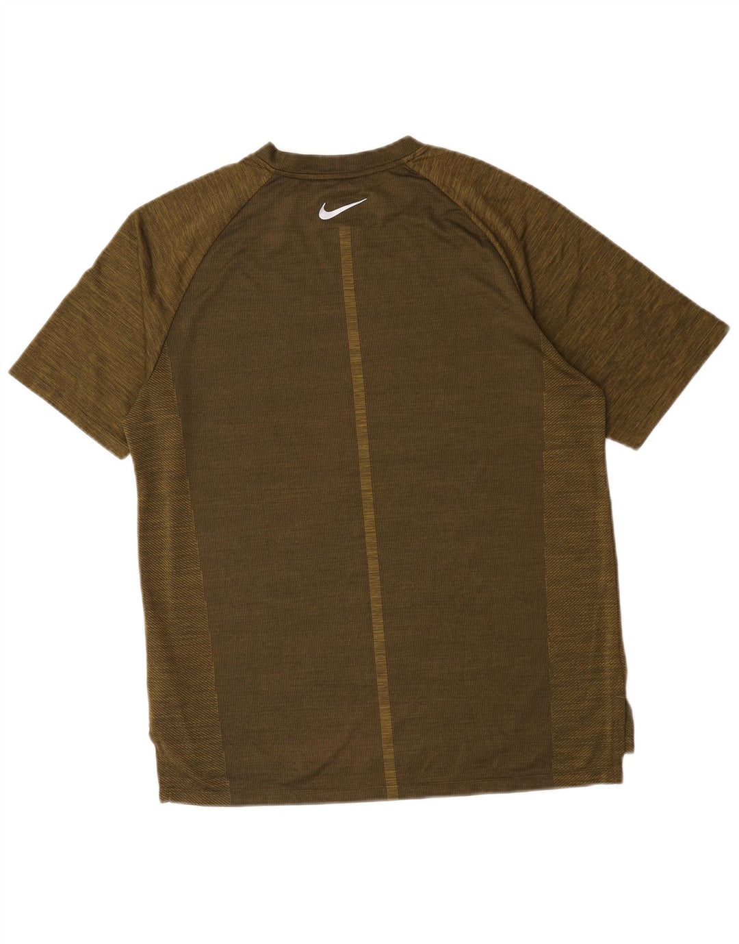 Nike Herre Dri Fit T-shirt Top Medium Khaki Flecked Polyester