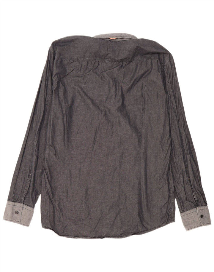 Hugo Boss Herreskjorte 2XL Grå Bomuld