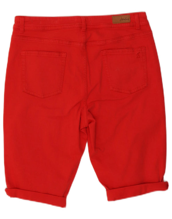 Joules Dame Bermuda Denim Shorts UK 14 Medium W30 Rød Bomuld