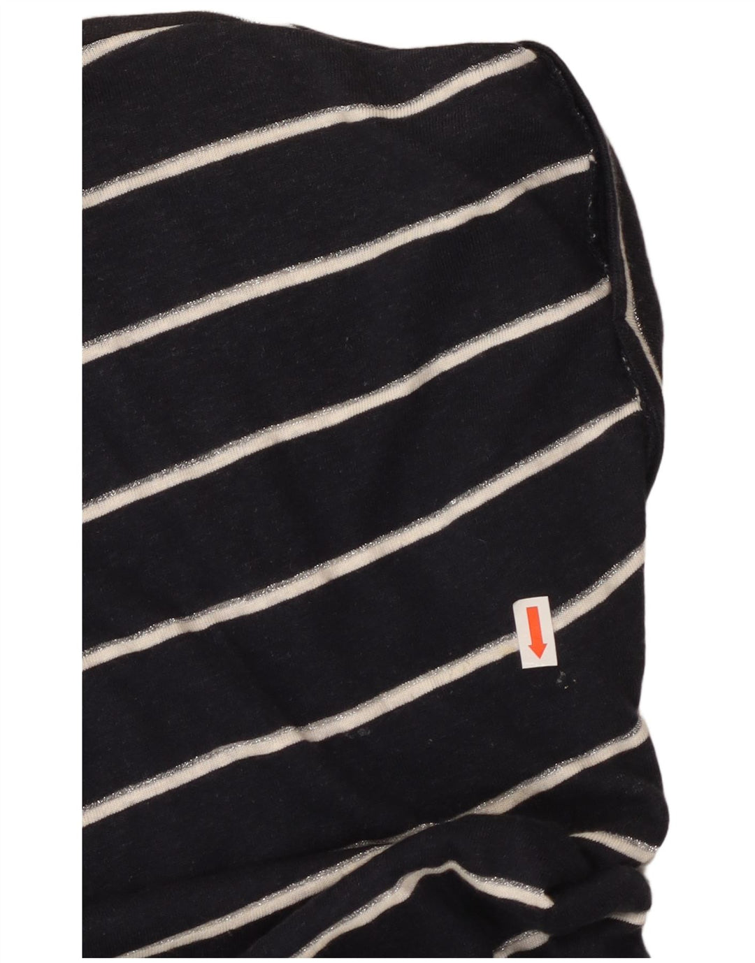 MONSOON T-shirtkjole til kvinder UK 10 Lille marineblå stribet linned