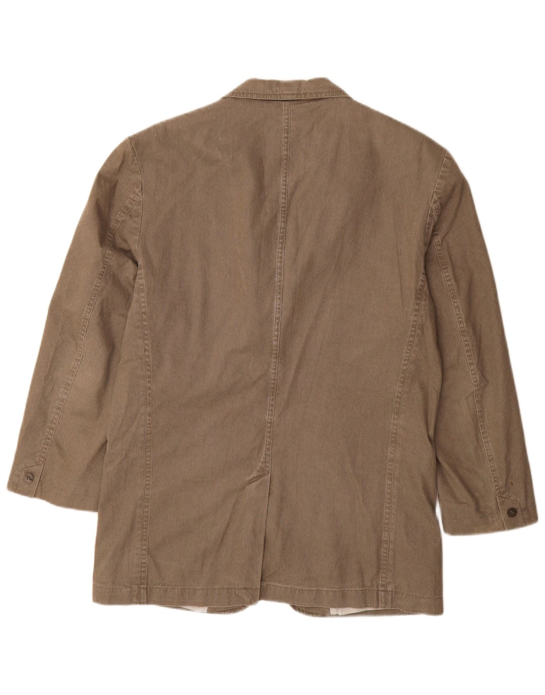 Marks & Spencer Herre 3-knaps blazerjakke UK 36 Small Khaki Pinstripe