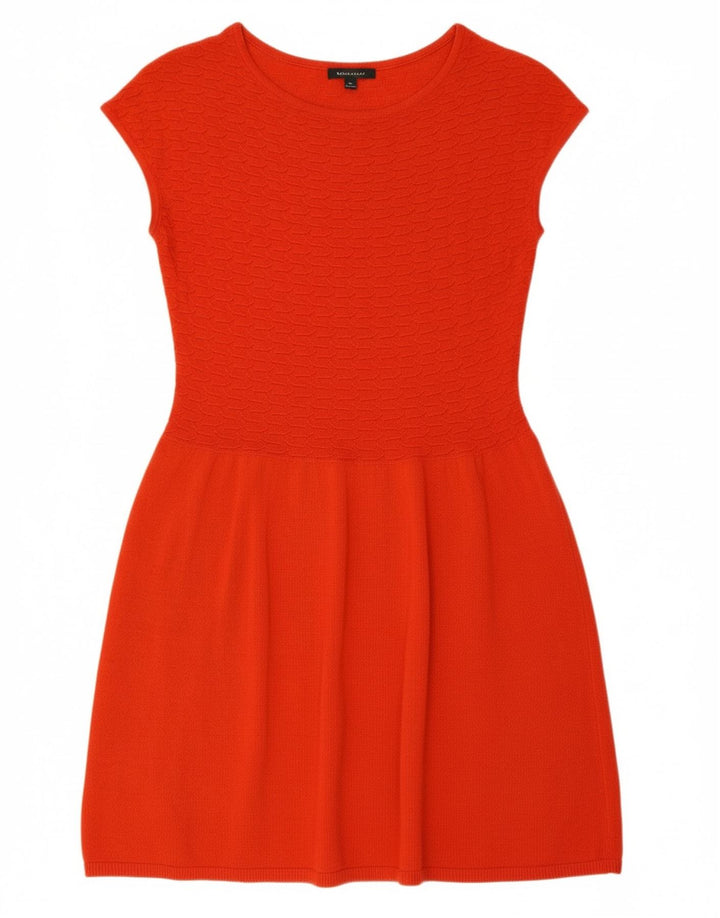 BENETTON Womens Jumper Dress UK 4 XS Red