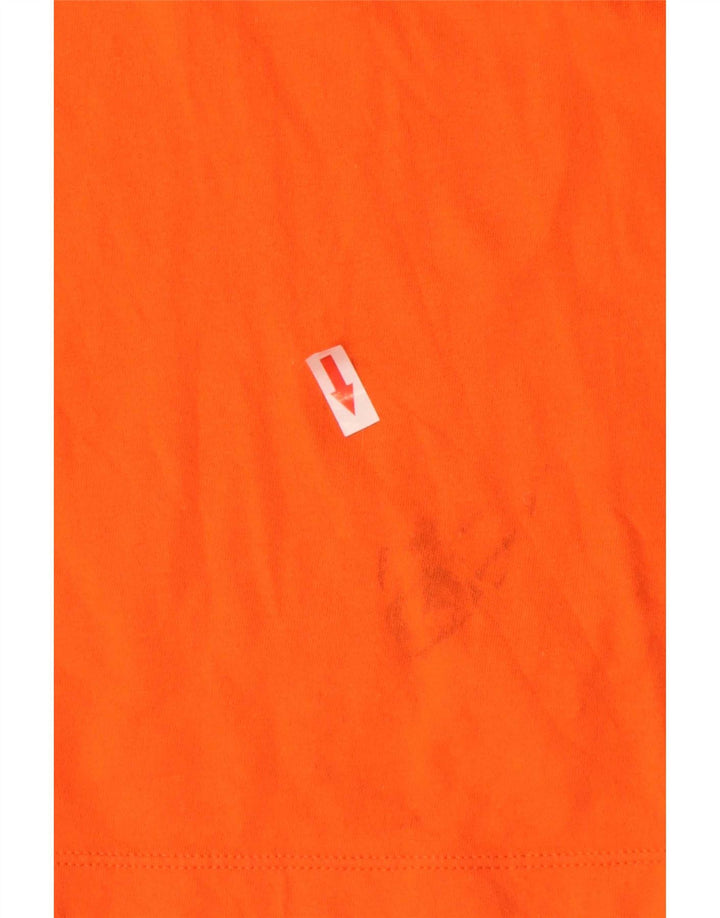 Nike grafisk T-shirt top til mænd, stor orange bomuld