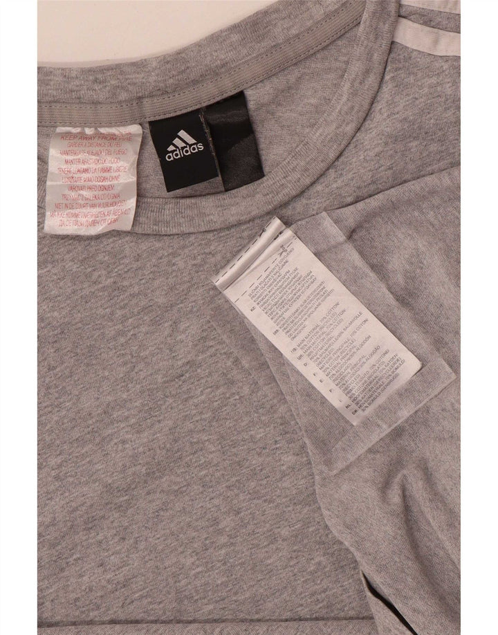 Adidas Herre T-shirt Top XS Grå Bomuld
