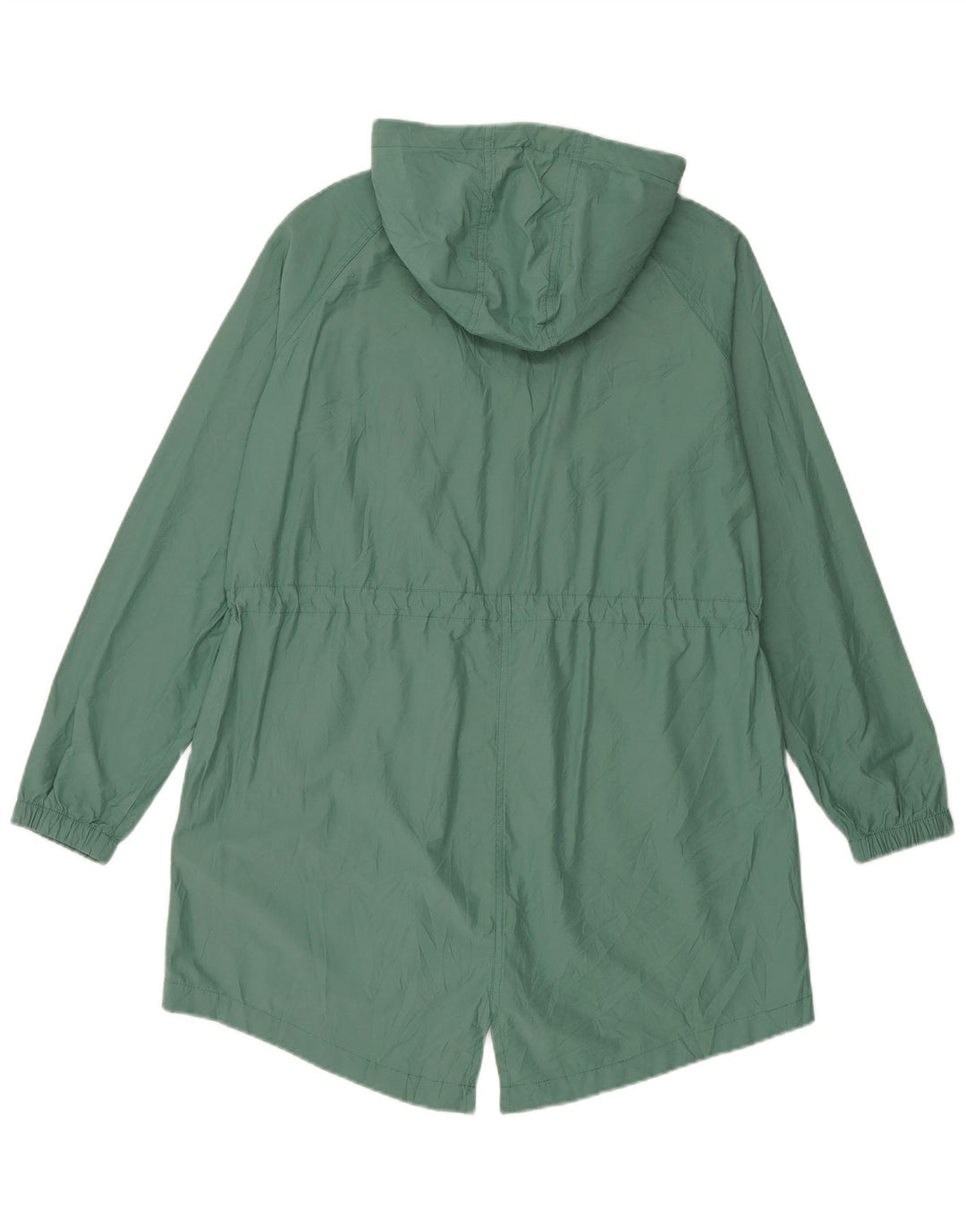 Fat Face Dame Hooded Parka Jacket UK 14 Large Green Bomuld