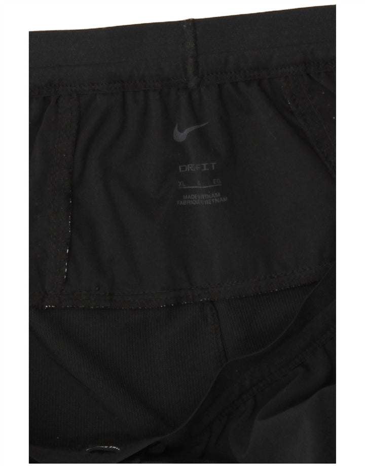 Nike Dame Dri Fit træningsdragt Bukser UK 18 XL Sort Polyester