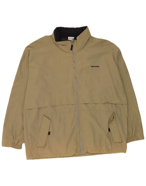 Diadora Regnjakke til mænd UK 42 XL Khaki Polyester