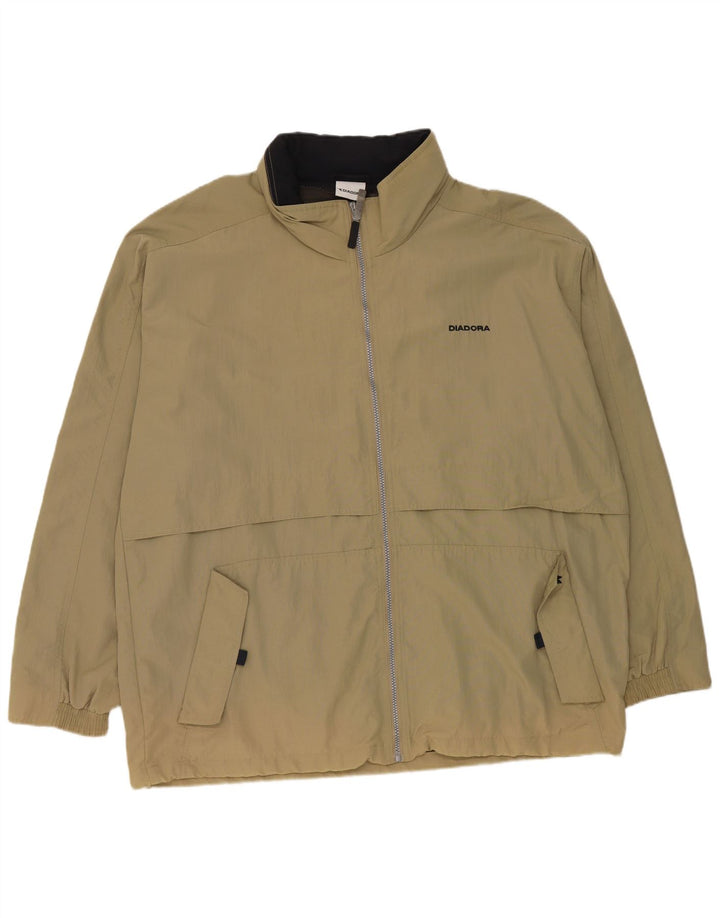 Diadora Regnjakke til mænd UK 42 XL Khaki Polyester