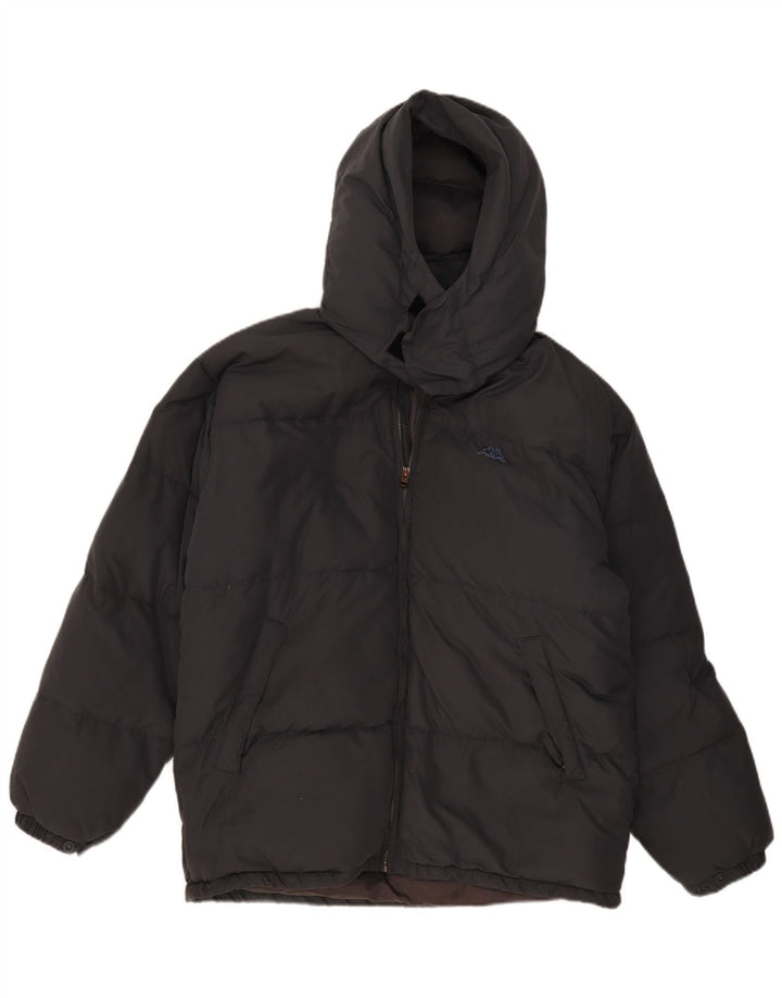 Kappa Herre hættepolstret jakke UK 38 Medium Grey Polyester